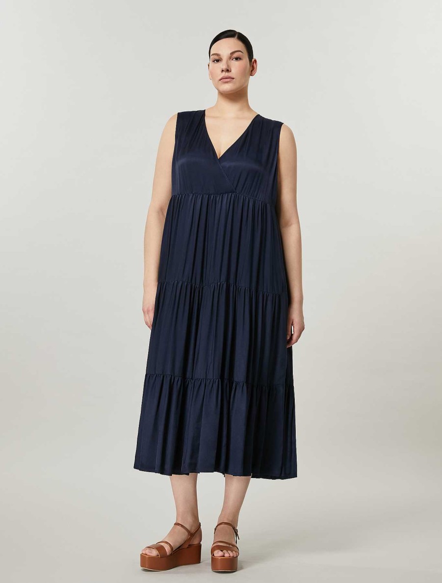 Dresses | Marina Rinaldi Viscose Twill Dress