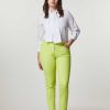 Trousers | Marina Rinaldi Cotton Drill Slim Trousers