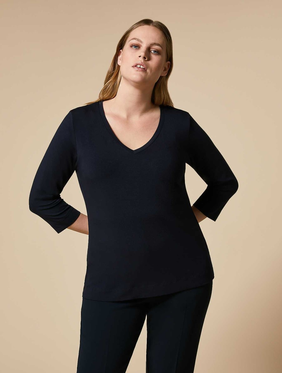 Tops & T-Shirts | Marina Rinaldi Viscose Jersey T-Shirt