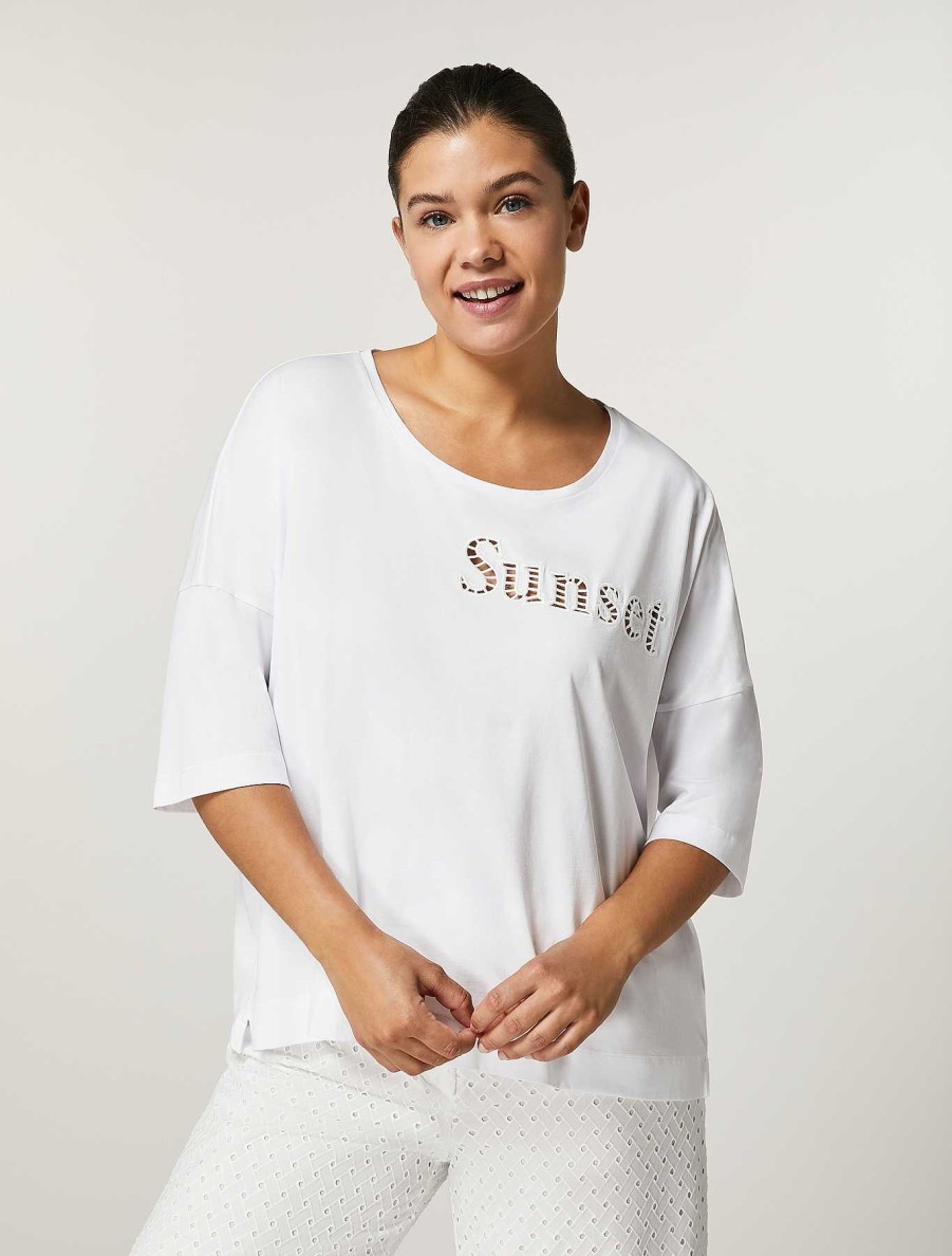 Tops & T-Shirts | Marina Rinaldi Cotton T-Shirt