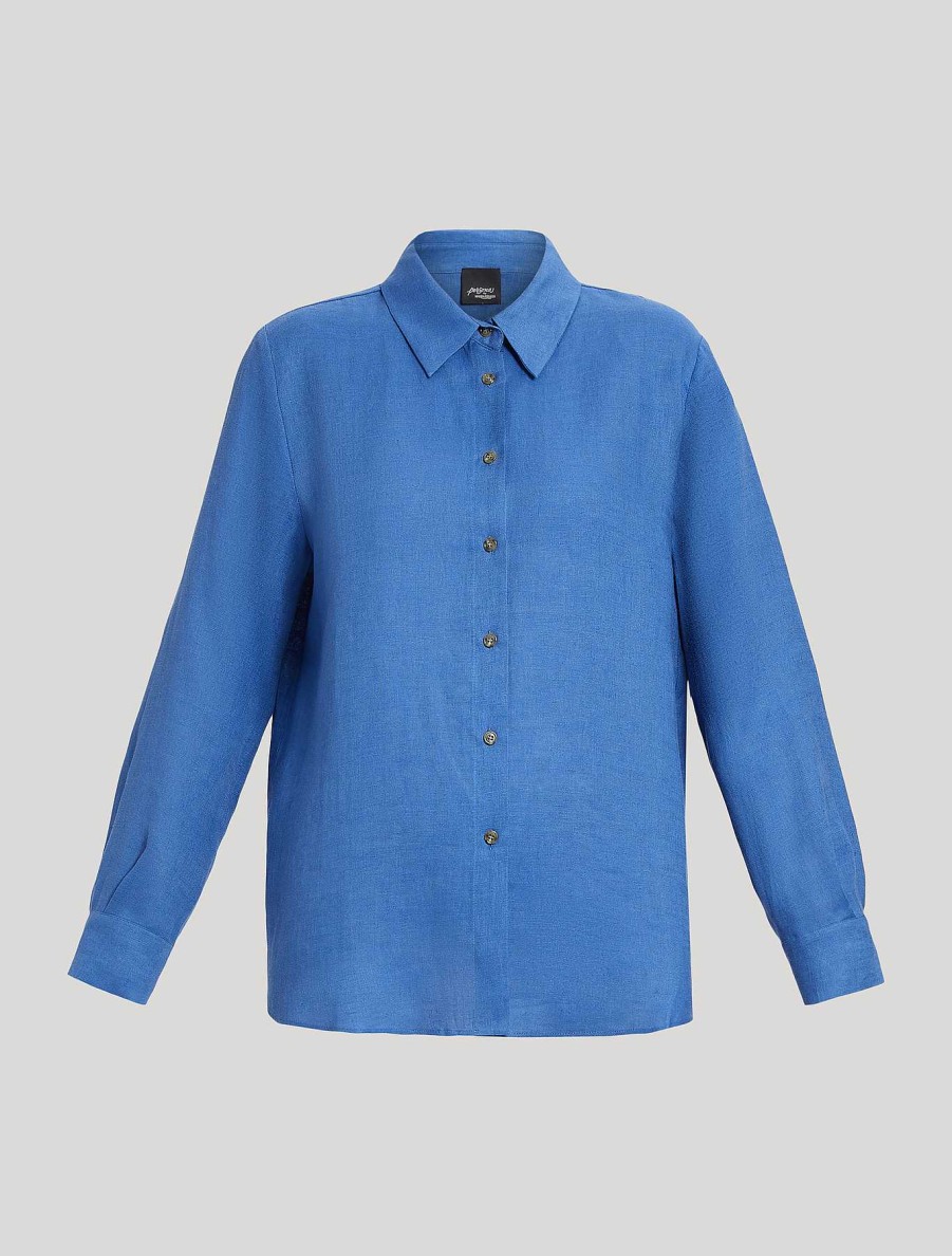 Blouses & Shirts | Marina Rinaldi Linen Canvas Shirt