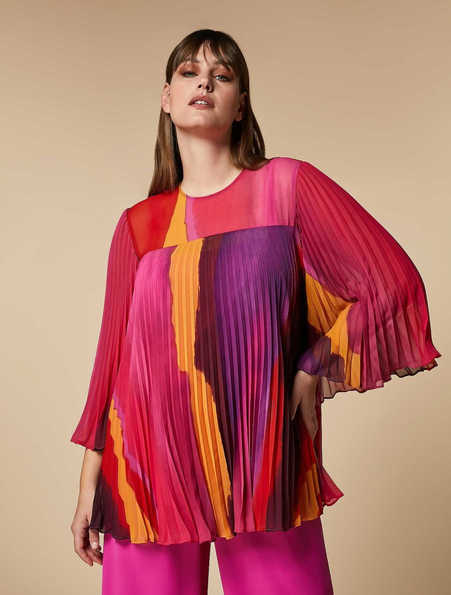 Blouses & Shirts | Marina Rinaldi Printed Georgette Blouse