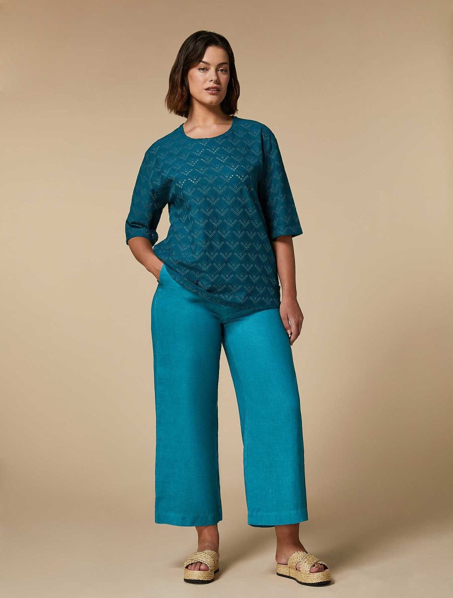 Trousers | Marina Rinaldi Linen Trousers