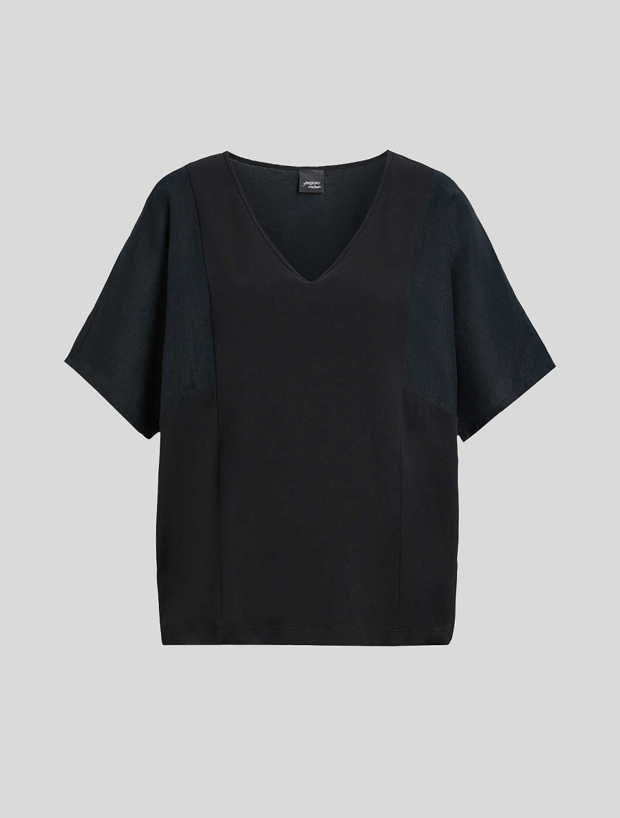 Tops & T-Shirts | Marina Rinaldi Cotton Jersey T-Shirt