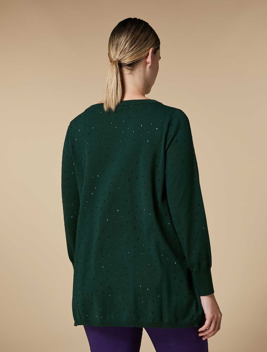 Knitwear | Marina Rinaldi Rhinestone Sweater