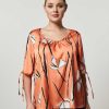 Blouses & Shirts | Marina Rinaldi Printed Satin Blouse