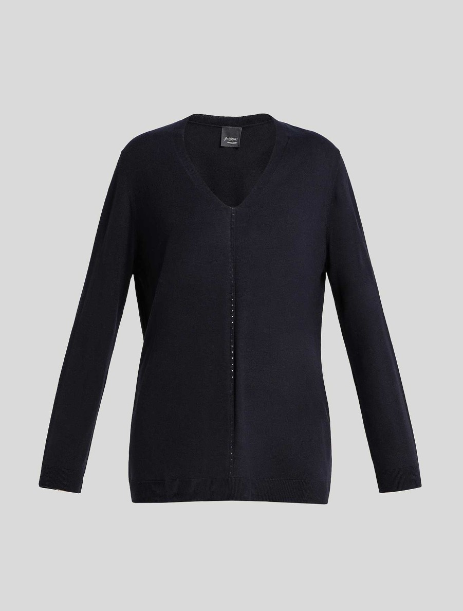 Knitwear | Marina Rinaldi Viscose And Silk Yarn Sweater