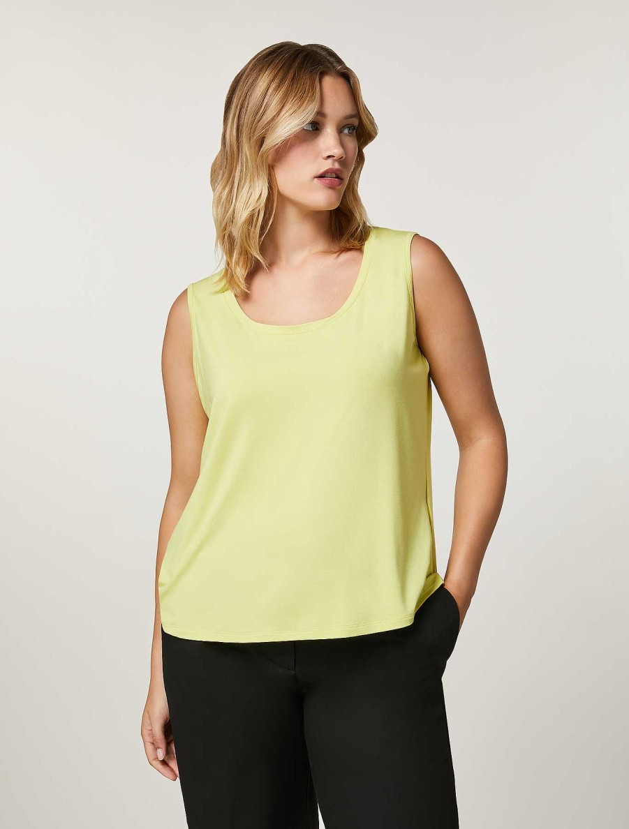 Tops & T-Shirts | Marina Rinaldi Viscose Jersey Vest Top