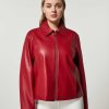 Jacket & Blazers | Marina Rinaldi Coated Jersey Jacket