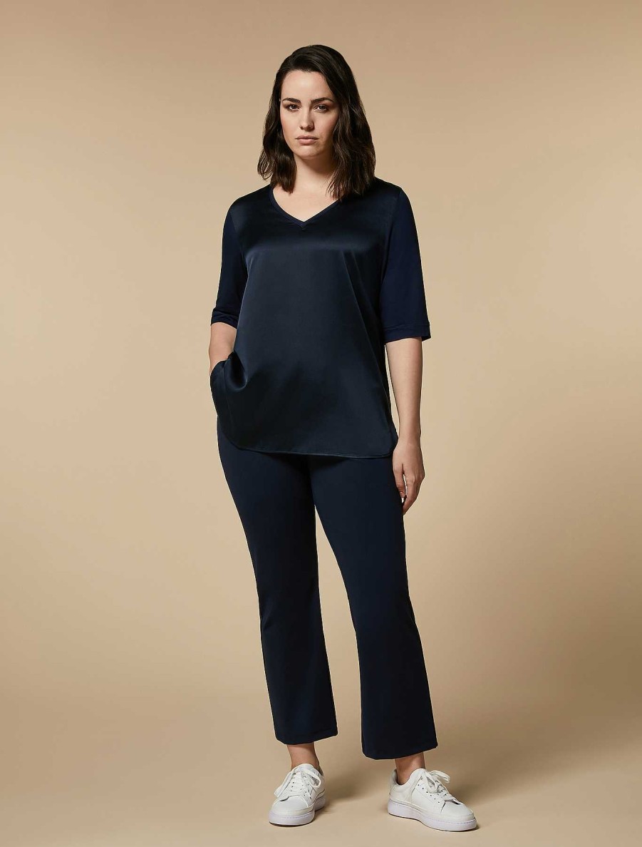 Trousers | Marina Rinaldi Scuba Jersey Trousers