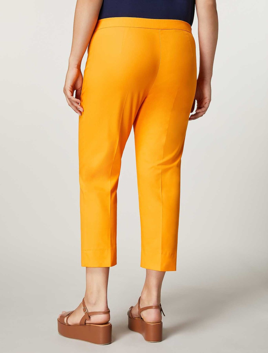 Trousers | Marina Rinaldi Cotton Gabardine Trousers