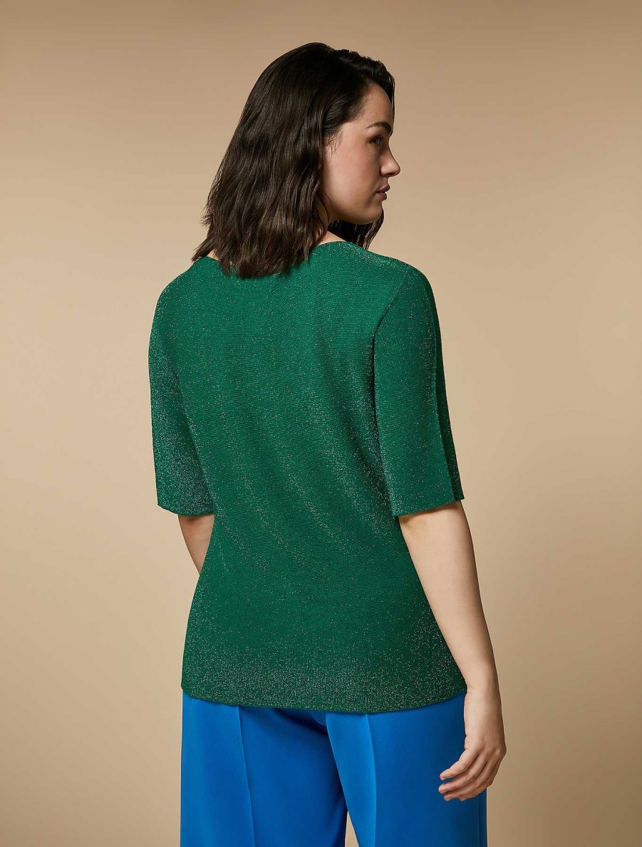 Knitwear | Marina Rinaldi Lurex Viscose Sweater