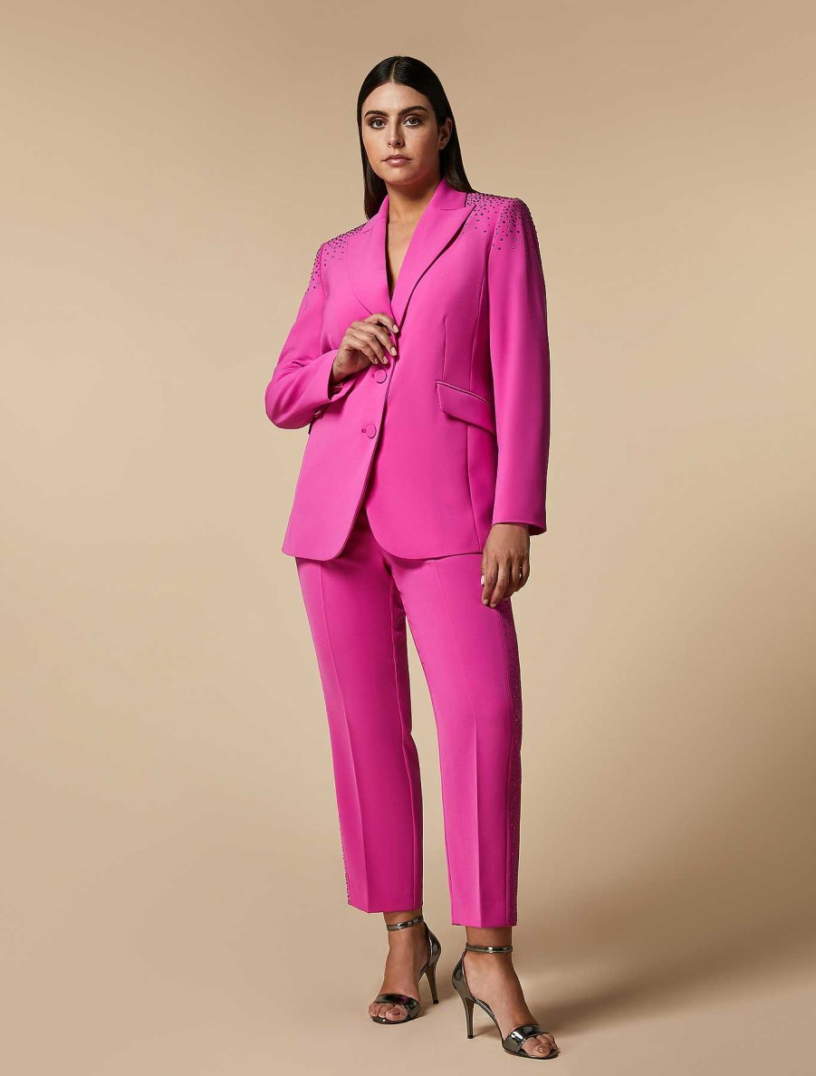 Formal Trousers And Skirts | Marina Rinaldi Stretch Cady Trousers