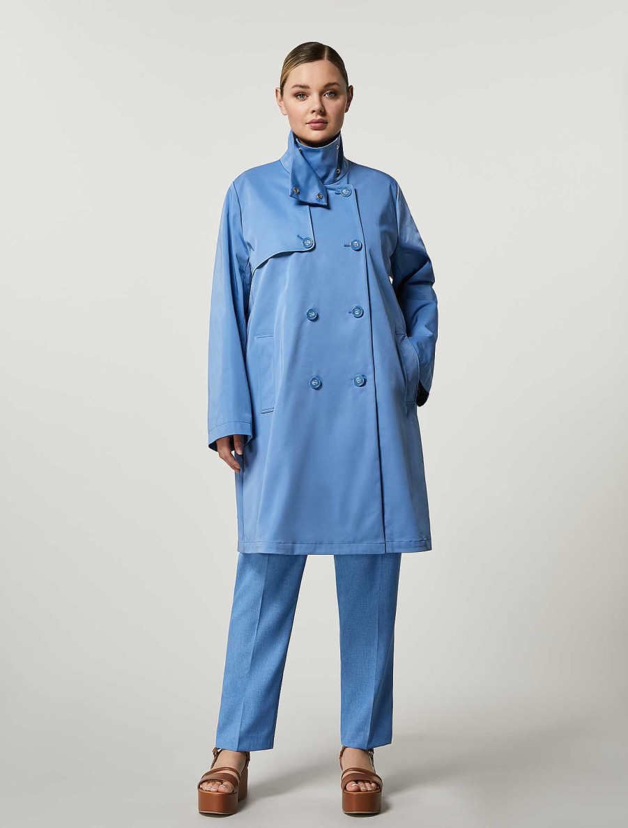 Coats & Trench Coats | Marina Rinaldi Water-Repellent Gabardine Trench Coat