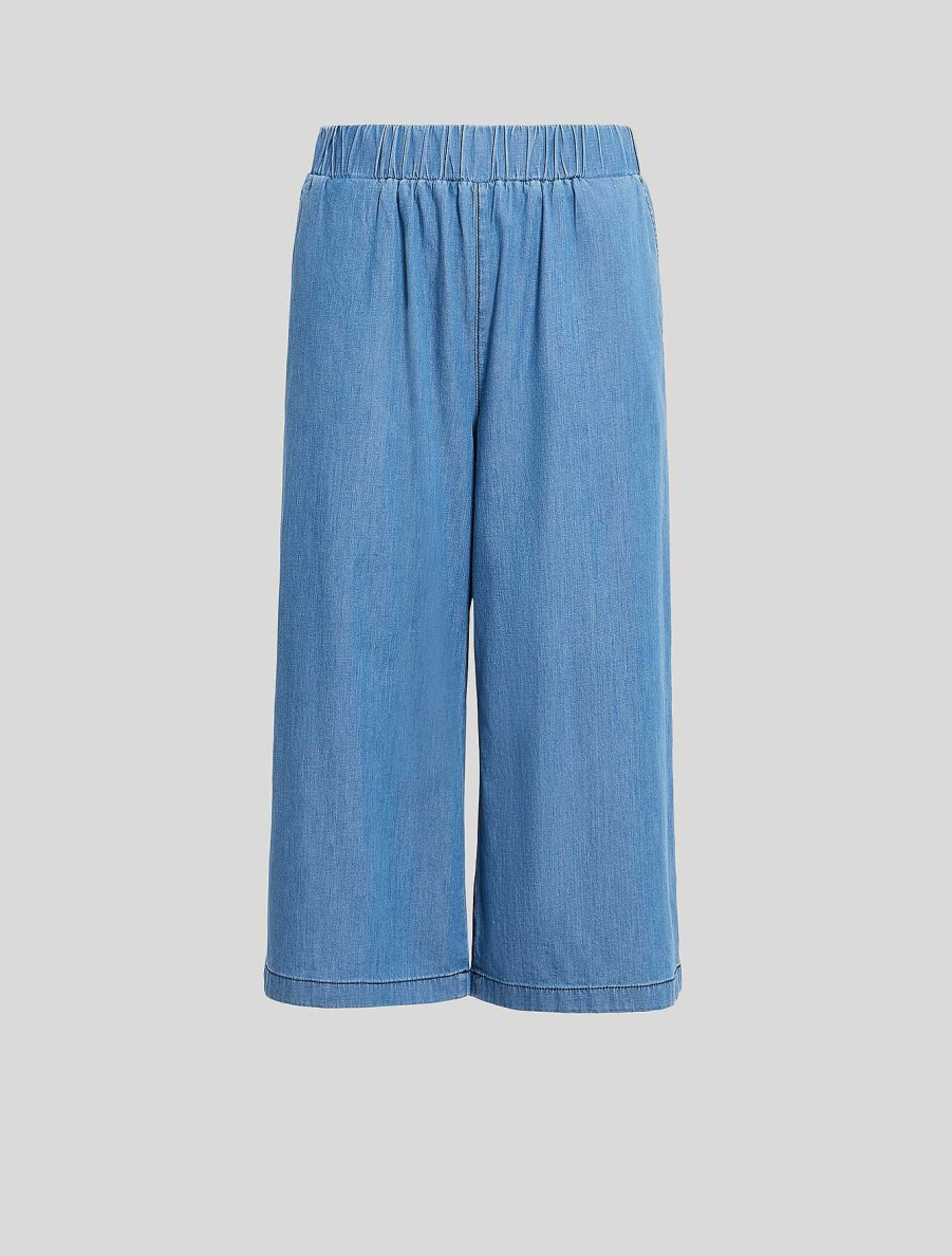 Trousers | Marina Rinaldi Cotton Denim Jeans