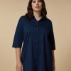 Blouses & Shirts | Marina Rinaldi Cotton-Blend Poplin Tunic