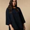 Blouses & Shirts | Marina Rinaldi Triacetate Cady Tunic