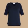 Tops & T-Shirts | Marina Rinaldi Silk And Jersey T-Shirt