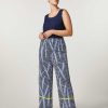 Trousers | Marina Rinaldi Viscose Blend Canvas Trousers