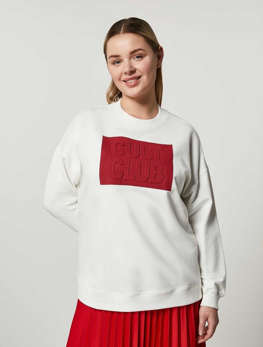 Tops & T-Shirts | Marina Rinaldi Cotton Jersey Sweatshirt