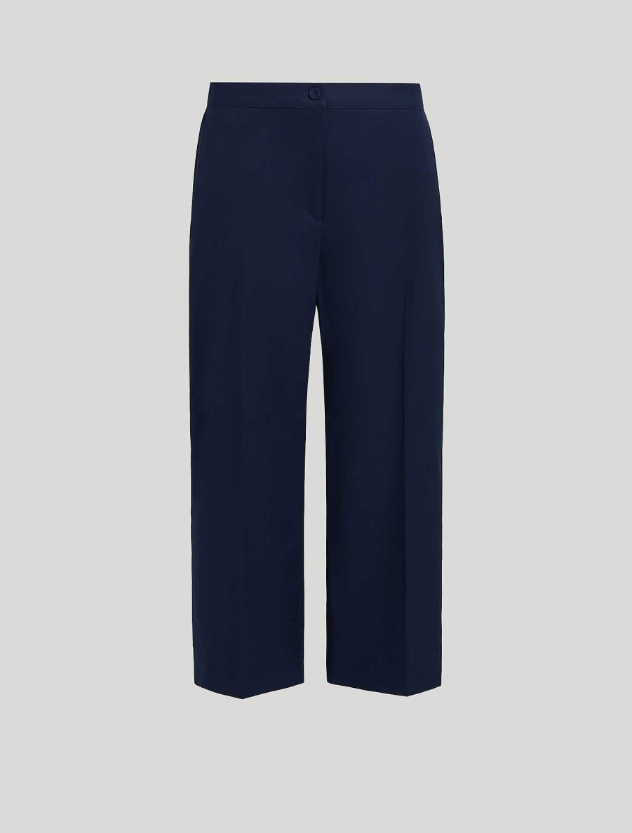 Trousers | Marina Rinaldi Cotton Gabardine Trousers