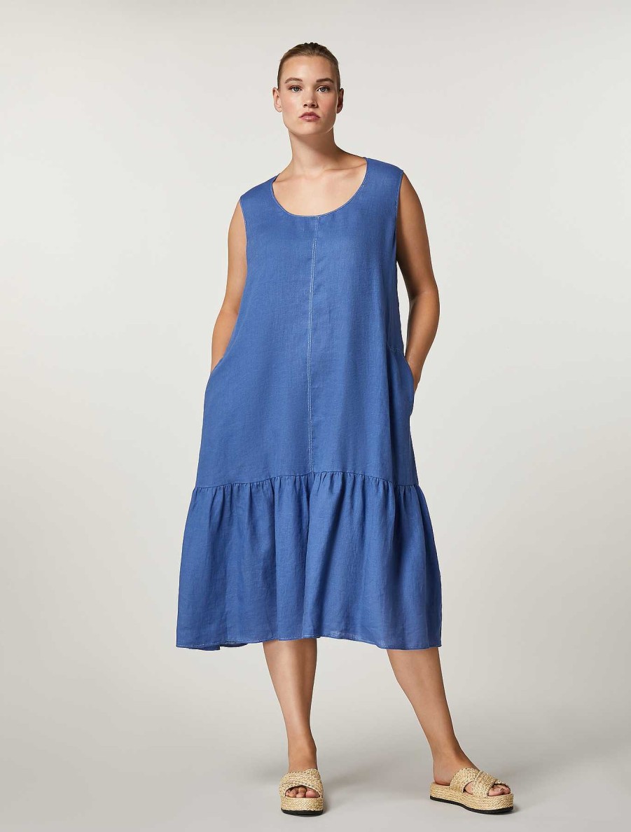 Dresses | Marina Rinaldi Linen Canvas Dress