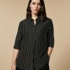 Tops & T-Shirts | Marina Rinaldi Striped Jersey Shirt