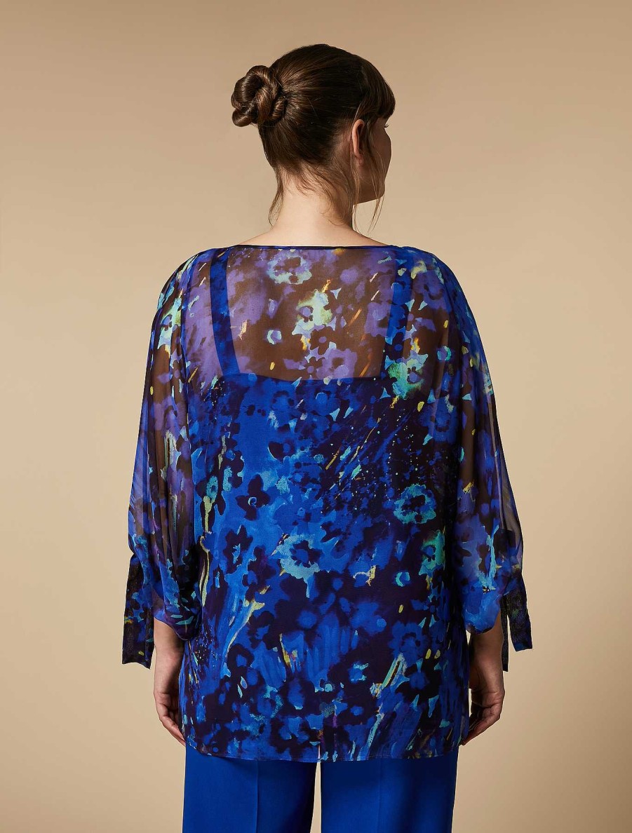 Formalwear | Marina Rinaldi Printed Georgette Blouse