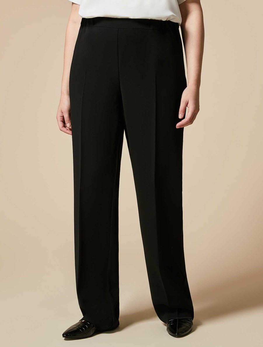 Trousers | Marina Rinaldi Triacetate Cigarette Trousers