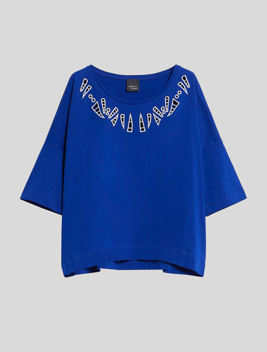 Tops & T-Shirts | Marina Rinaldi Cotton T-Shirt