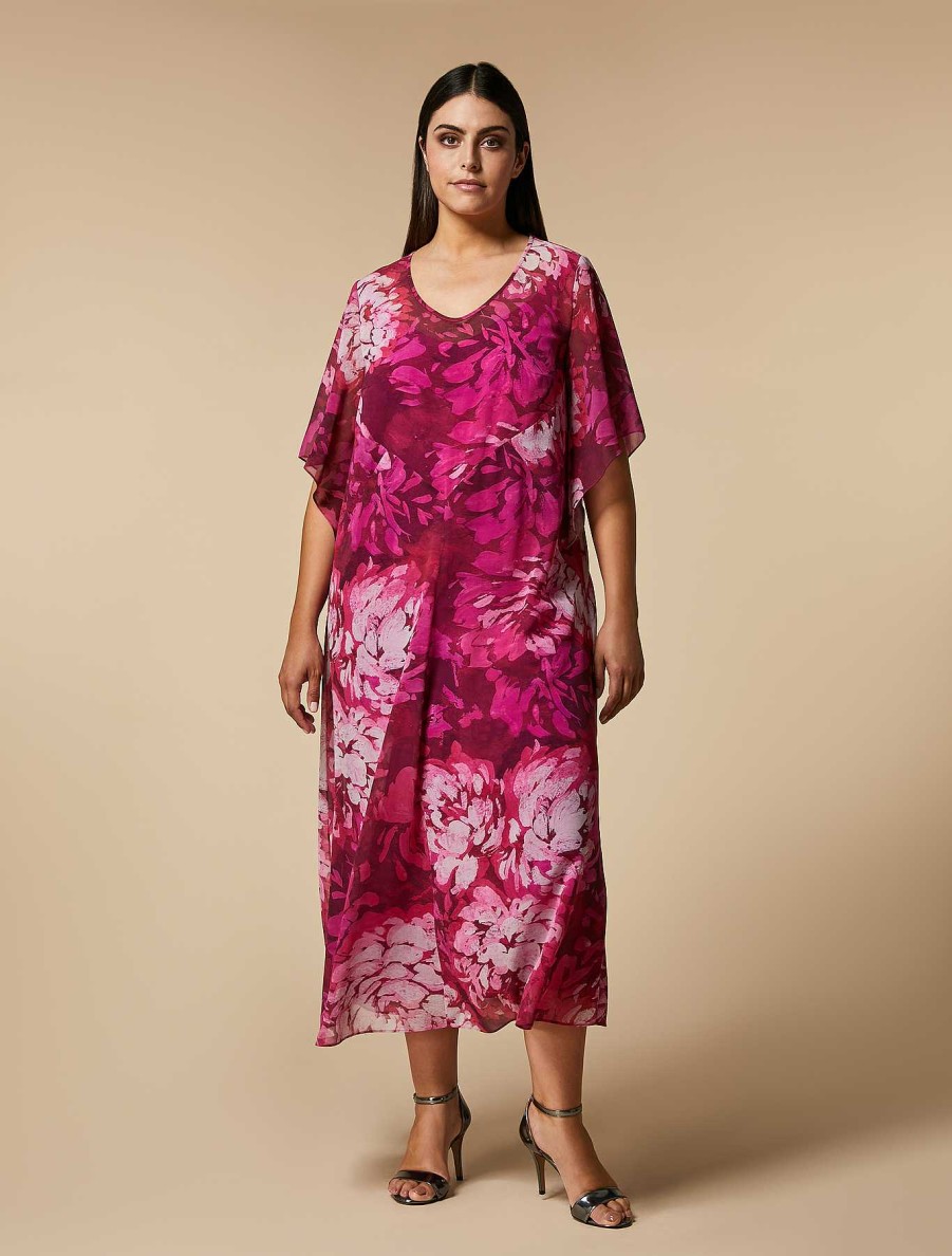 Dresses | Marina Rinaldi Silk Georgette Dress