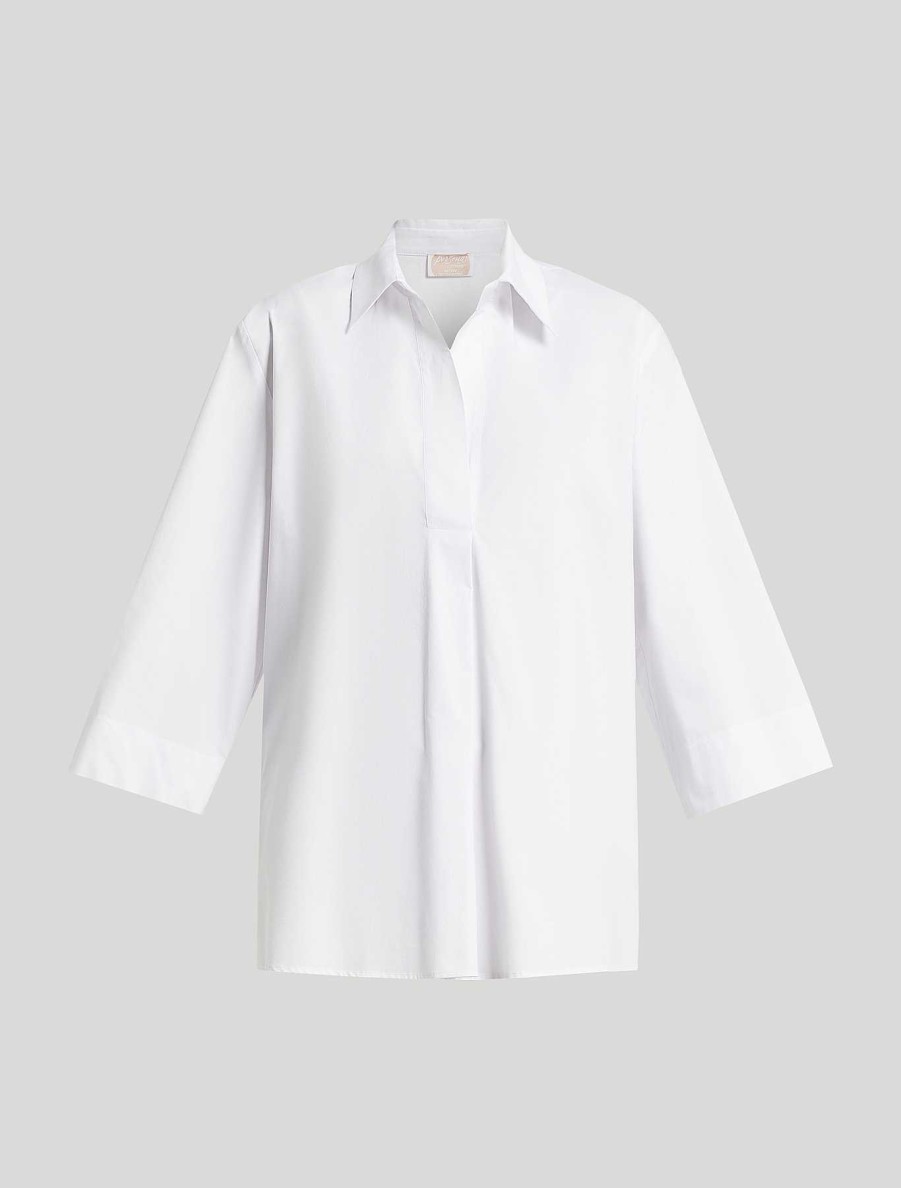 Blouses & Shirts | Marina Rinaldi Cotton Poplin Tunic