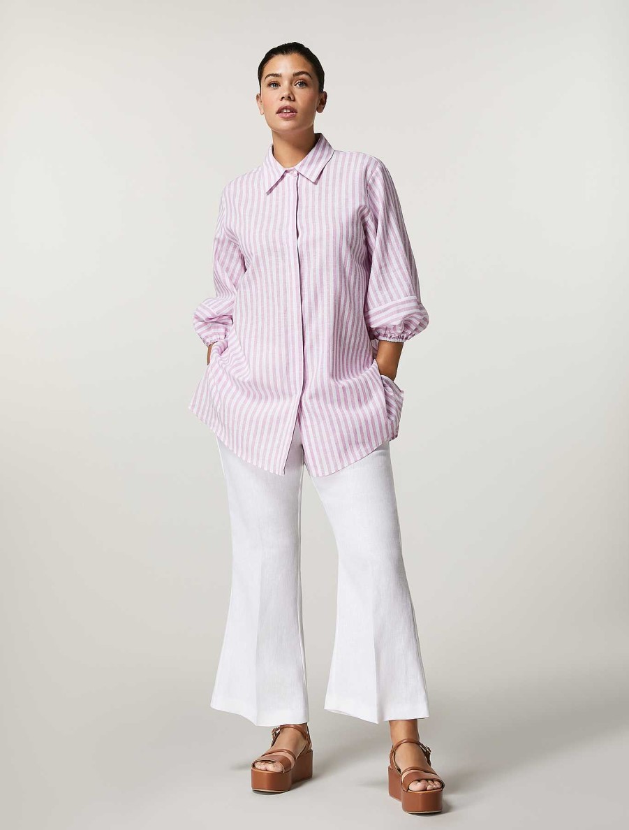 Trousers | Marina Rinaldi Linen Trousers