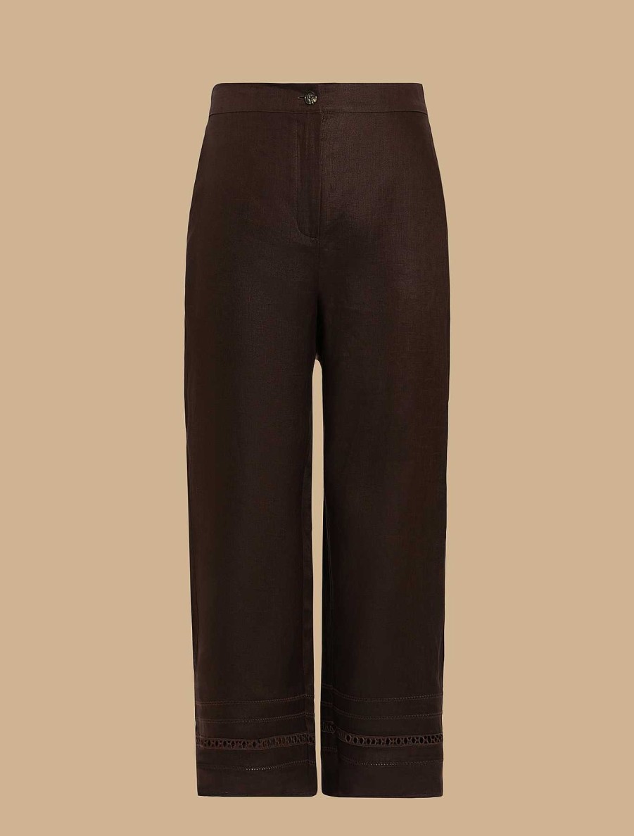 Trousers | Marina Rinaldi Linen Trousers