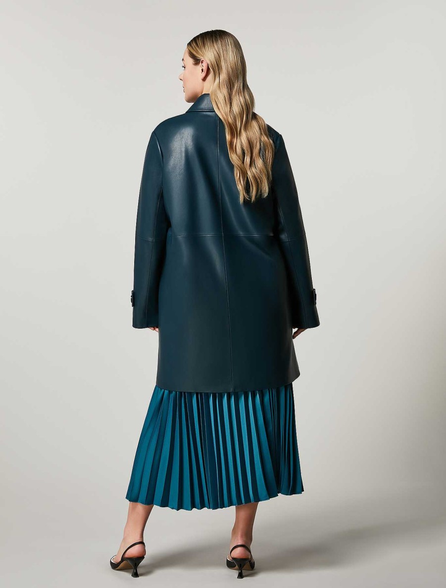 Coats & Trench Coats | Marina Rinaldi Coated Jersey Coat