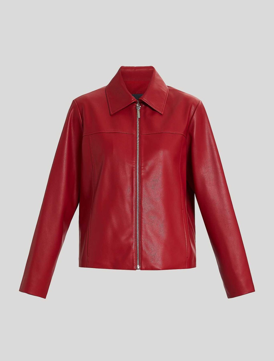 Jacket & Blazers | Marina Rinaldi Coated Jersey Jacket