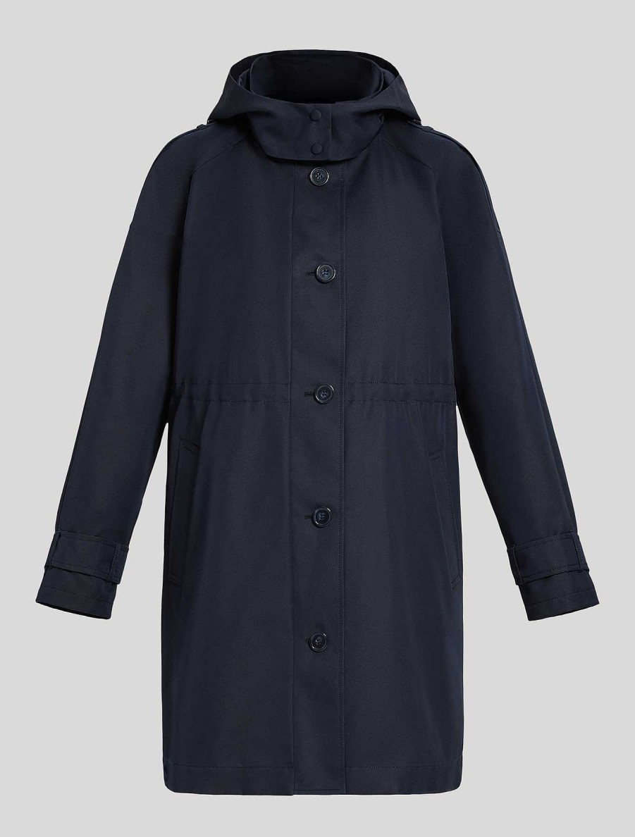 Coats & Trench Coats | Marina Rinaldi Water-Repellent Cotton Trench Coat