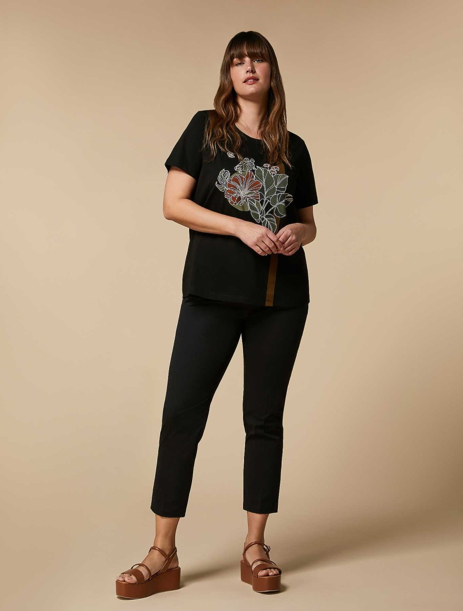 Trousers | Marina Rinaldi Slim Gabardine Trousers