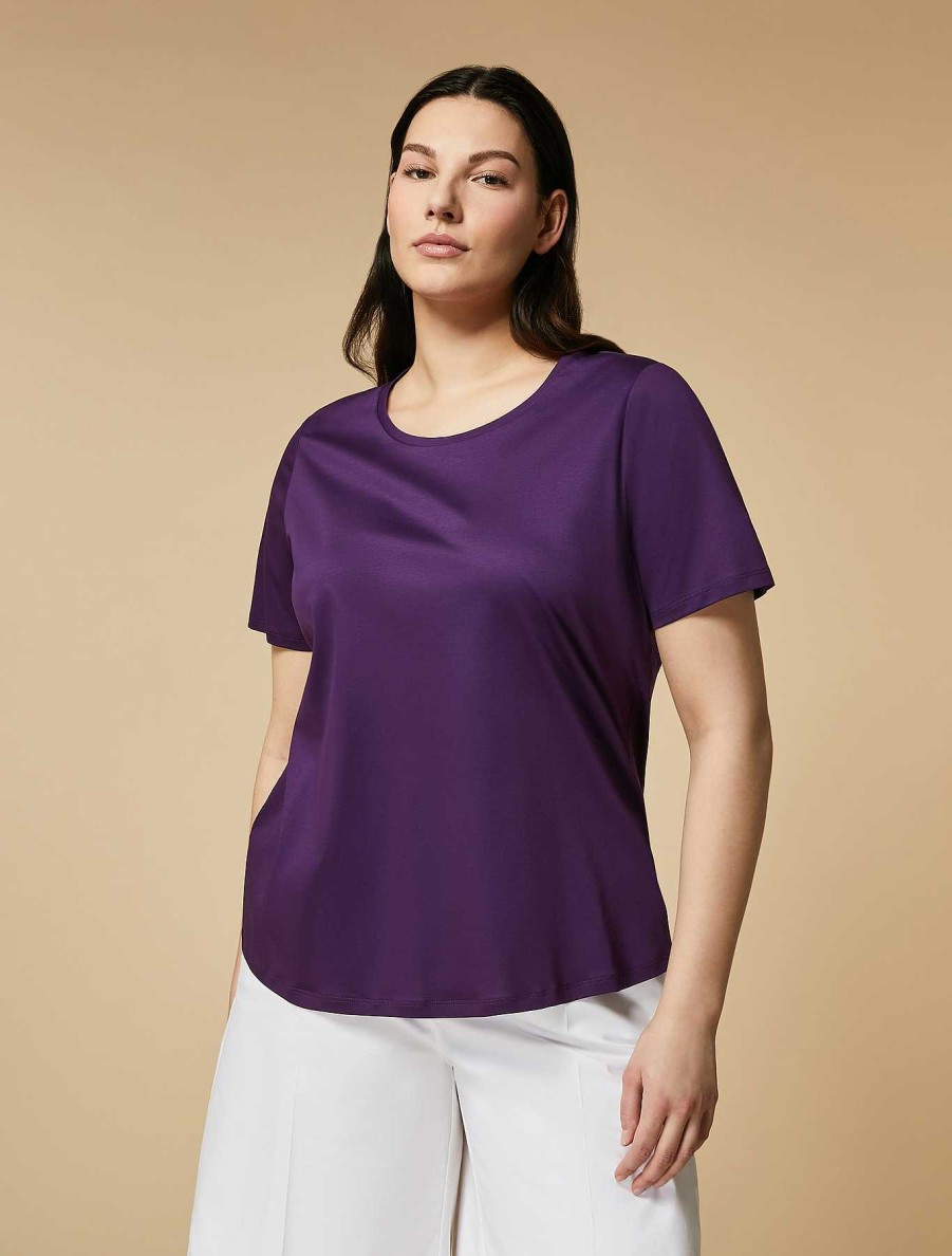 Tops & T-Shirts | Marina Rinaldi Cotton Jersey T-Shirt