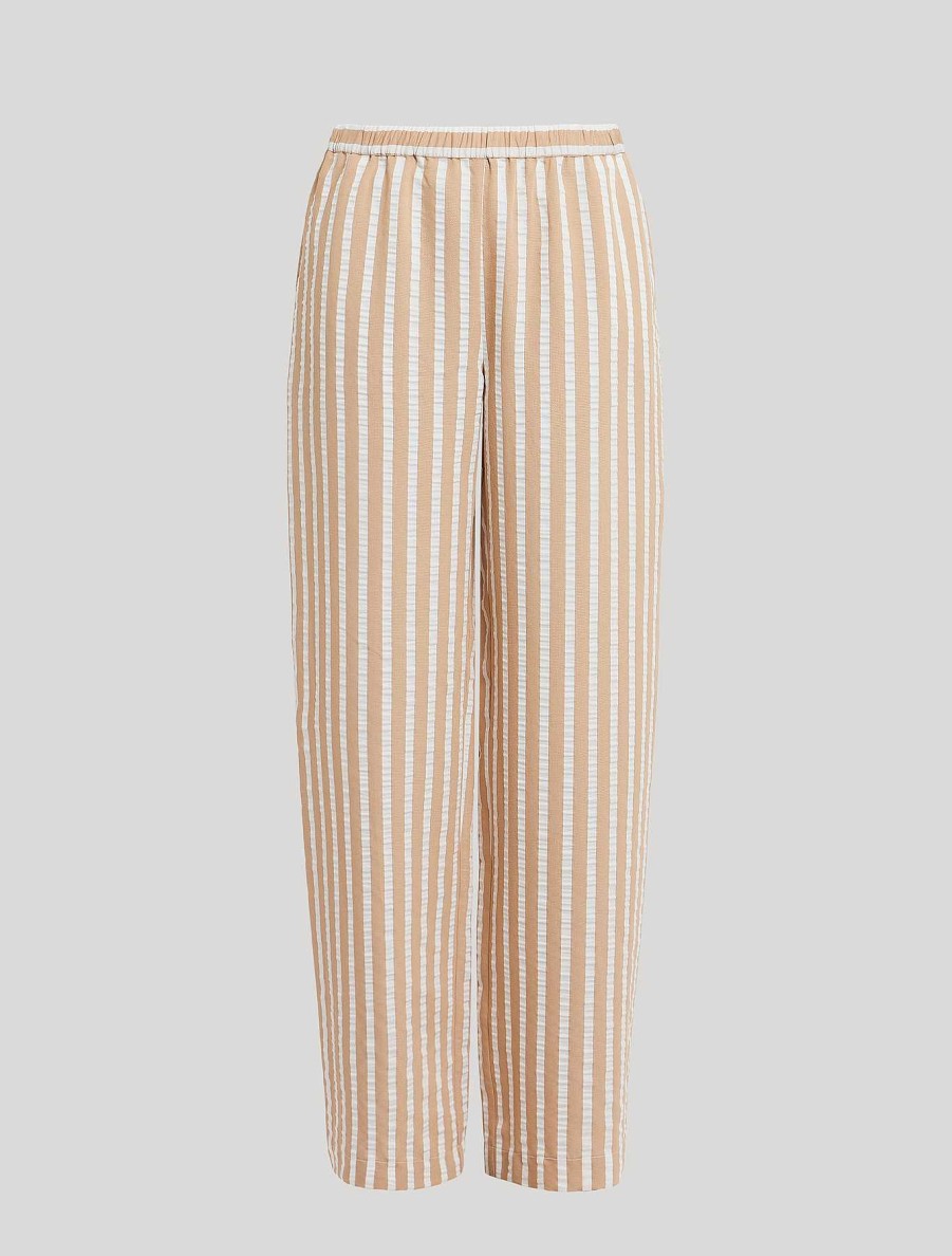 Trousers | Marina Rinaldi Viscose Jacquard Trousers