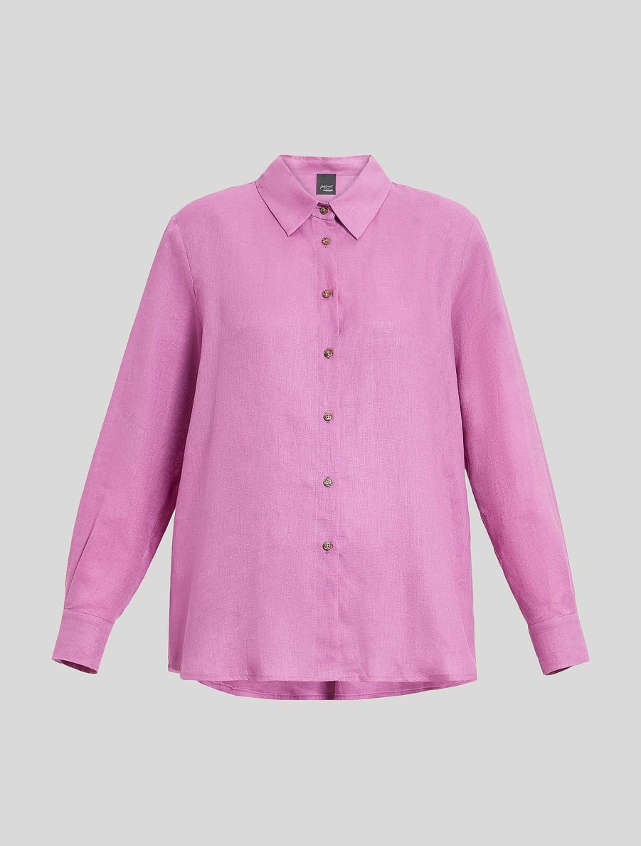 Blouses & Shirts | Marina Rinaldi Linen Canvas Shirt