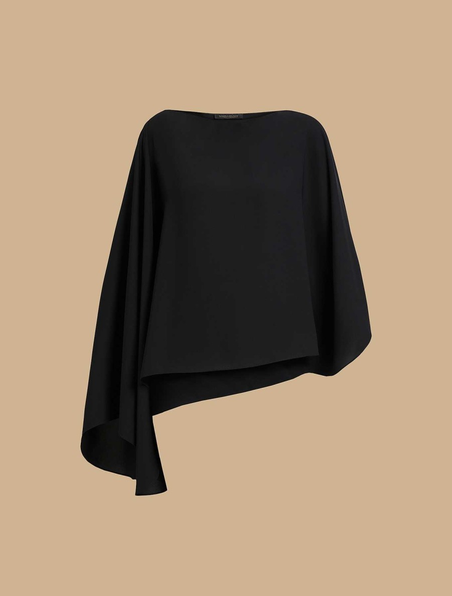 Formal Jackets | Marina Rinaldi Lightweight Cady Poncho