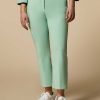 Trousers | Marina Rinaldi Flared Cotton-Blend Trousers