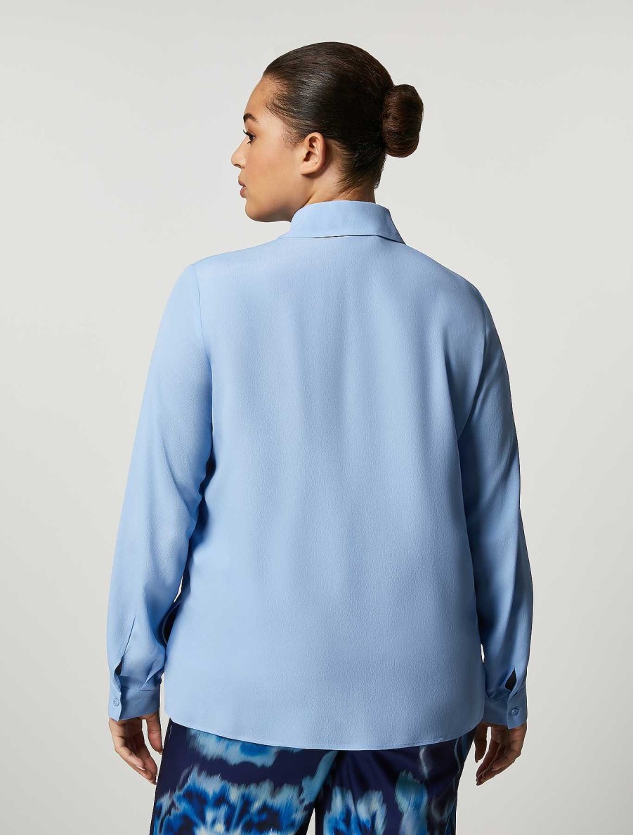 Blouses & Shirts | Marina Rinaldi Acetate And Silk Shirt