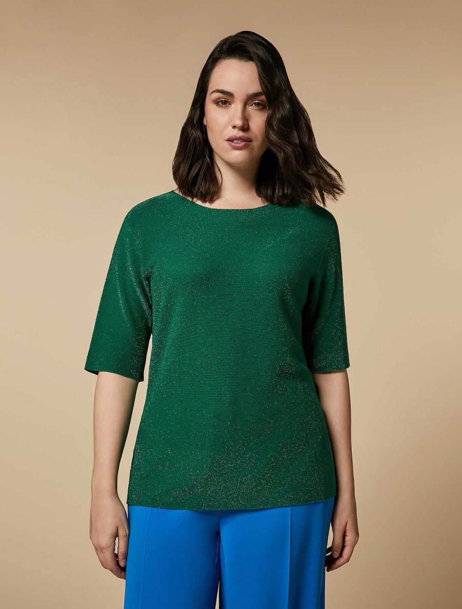 Knitwear | Marina Rinaldi Lurex Viscose Sweater