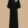 Formalwear | Marina Rinaldi Long Embroidered Cady Dress