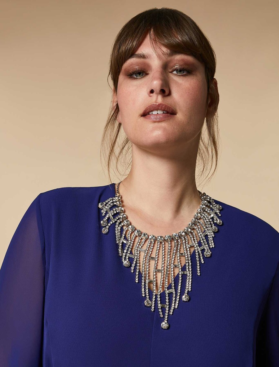 Formalwear | Marina Rinaldi Chandelier Necklace With Rhinestones