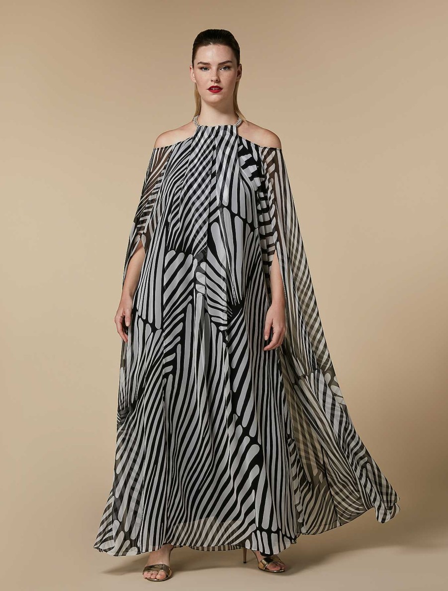 Dresses | Marina Rinaldi Silk Georgette Dress