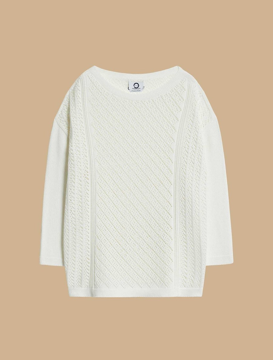 Knitwear | Marina Rinaldi Seamless Cotton Sweater