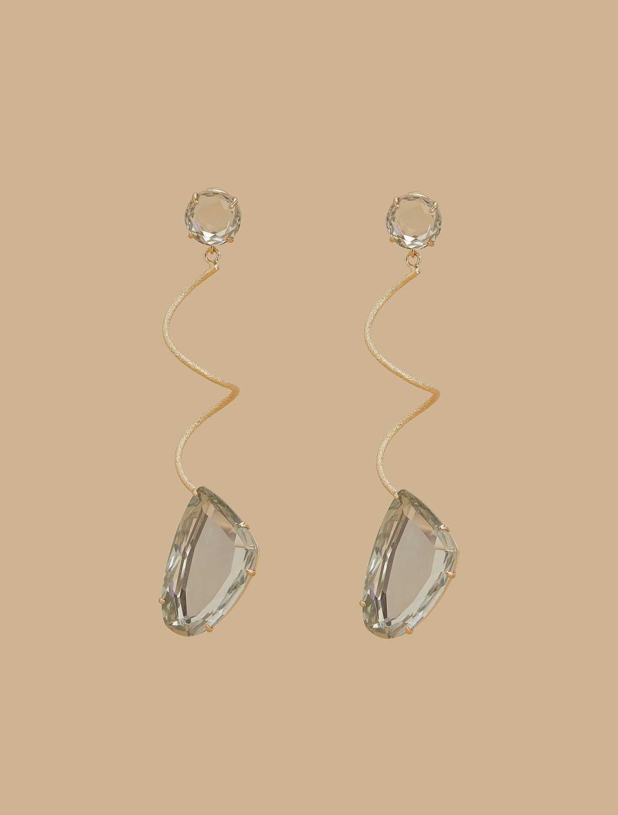 Formalwear | Marina Rinaldi Pendant Earrings With Cabochon